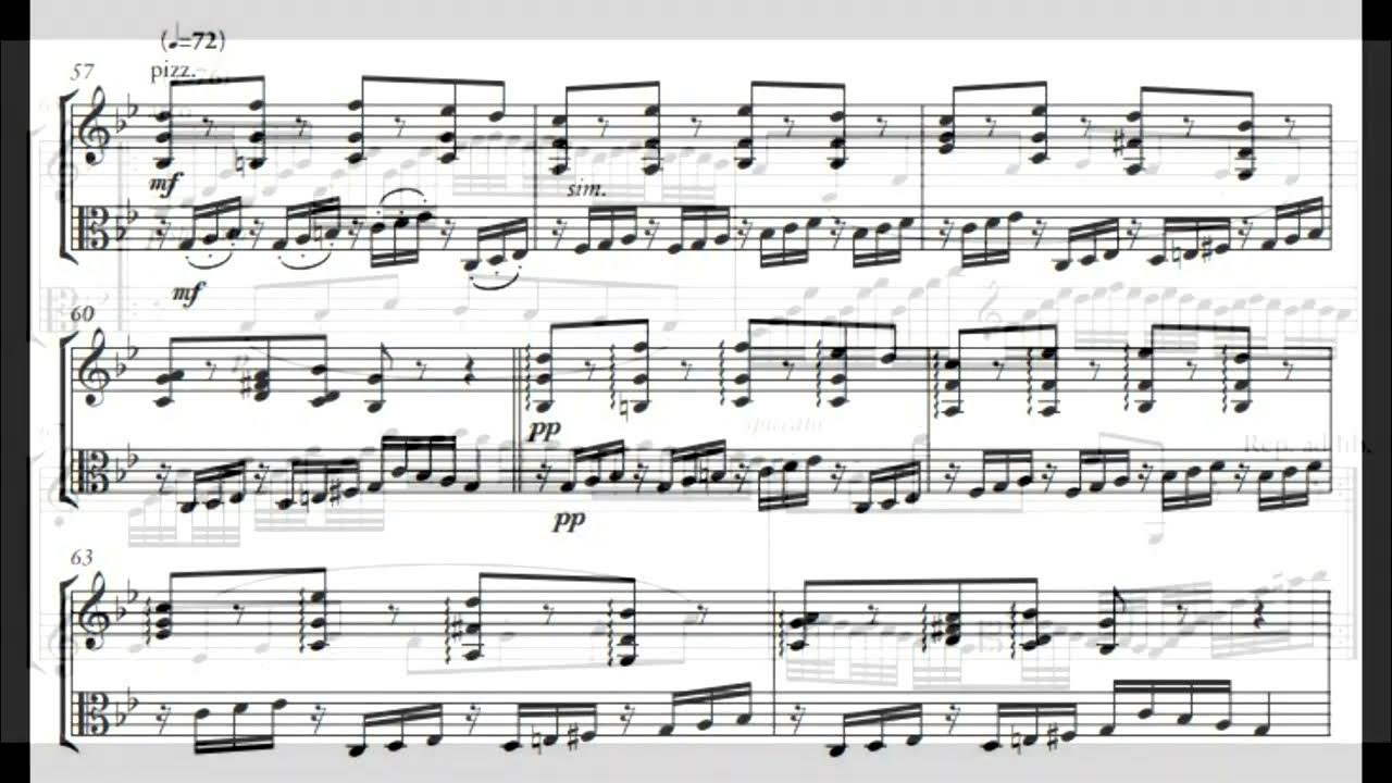 Passacaglia for ViolinViola 파사칼리아 바이올린&비올라(악보) YouTube