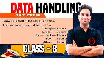 Draw a pie chart of the data given below. The time spent by a child during a day. Sleep — 8 hours