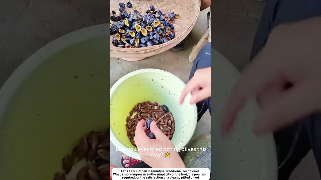 The String Trick: Pitting an Olive with Twine 🎣