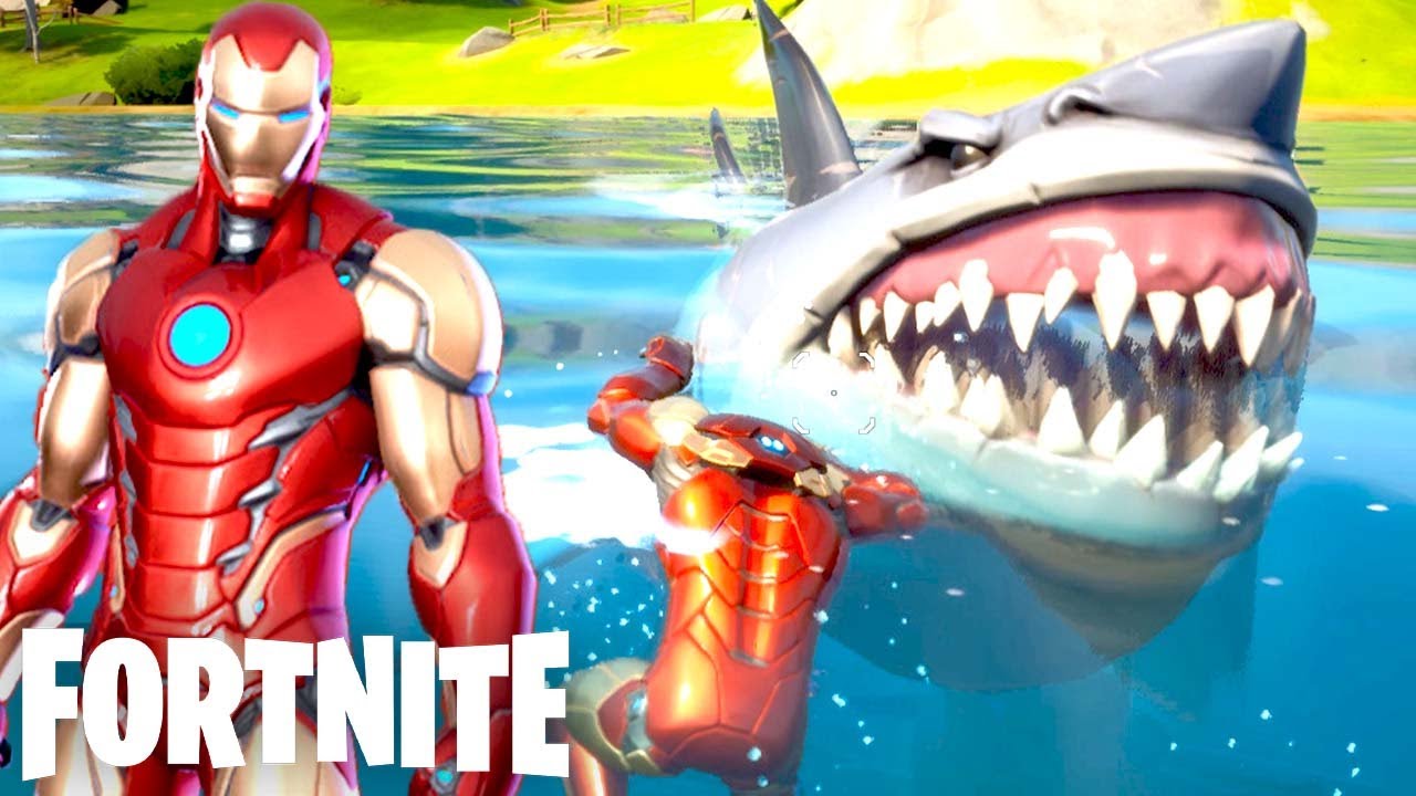 シーズン４でアイアンマンをゲットしたらサメに喰われて笑う フォートナイト Fortnite Youtube