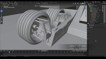 Sci-Fi vehicle 025 - 3D modeling - part 6 - 4x timelapse