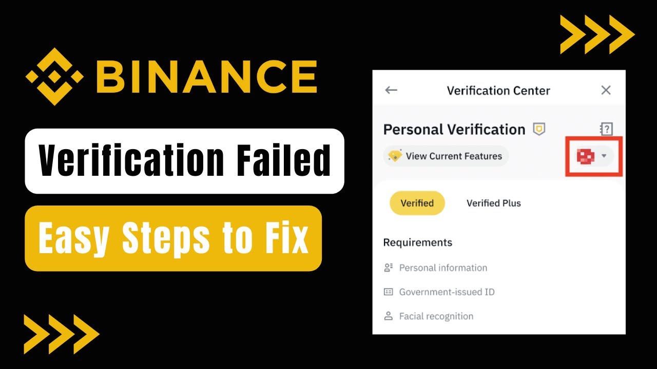 binance verification fail