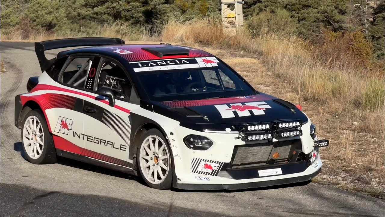 Lancia Ypsilon Rally2 HF Integrale - Test Rallye Monte-Carlo 2026 - Yohan Rossel/Arnaud Dunand (4K)