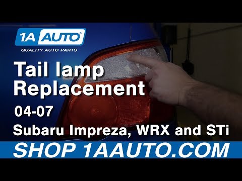 How to Replace Tail Lamp 04-07 Subaru Impreza WRX STi