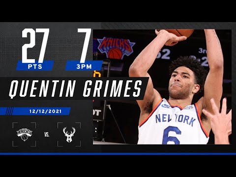 Quentin Grimes sets new franchise record in BREAKOUT game for the Knicks! 💪