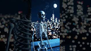 #A skeleton smoking in sigaret 💀💀