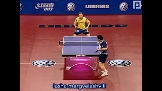 He Zhi Wen vs Peter Karlsson (WTTC 2005)