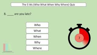 Can You Pass This 5 Ws English Quiz (Who What When Why Where) Improve your English Grammar