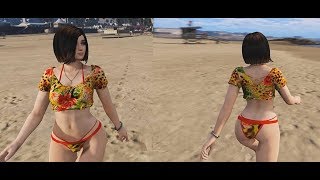 GTA V MODS Momiji retexture bikini flowers