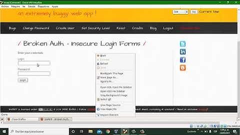 BWAPP BROKEN AUTHENTICATION - INSECURE LOGIN FORMS