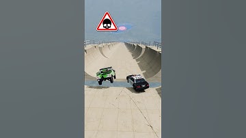 Police Car VS Hummer 🔥 Mega Ramp Car Jump Challenge 🚀