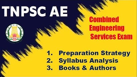TNPSC COMBINED ENGINEERING SERVICE EXAM | AE MECHANICAL | SYLLABUS | First Attempt Cracking Strategy
