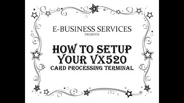 Setup VX520 Instructions