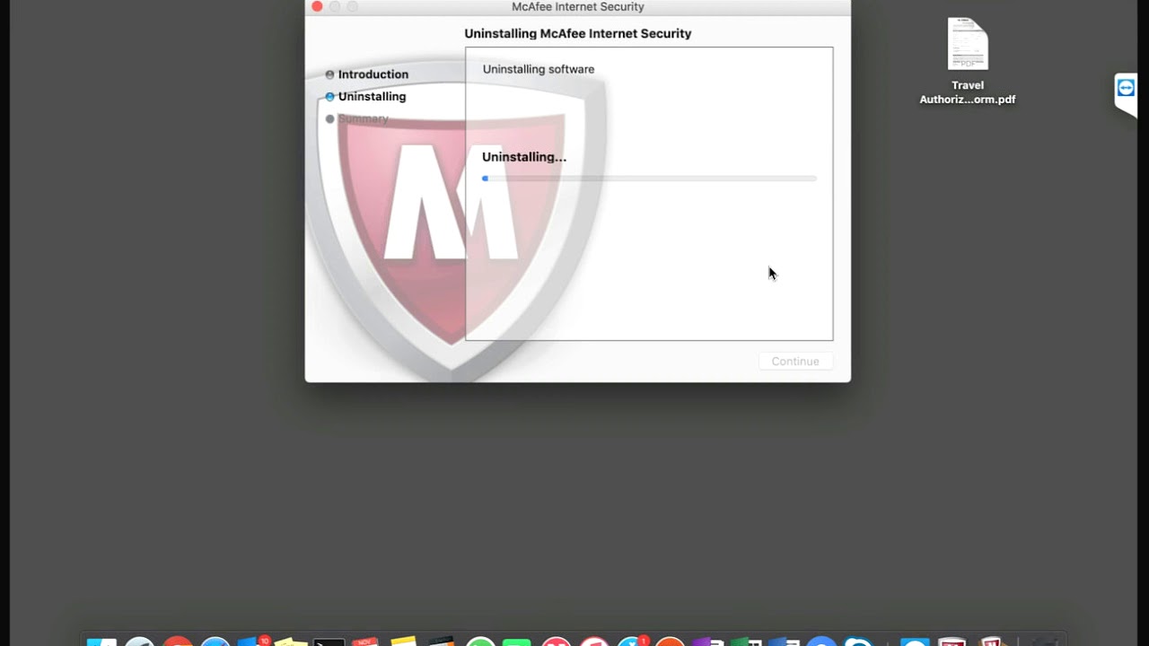 remove mcafee mac os x