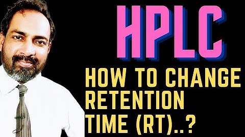 LC Troubleshooting | Retention Time Shift | how to change  retention time in HPLC