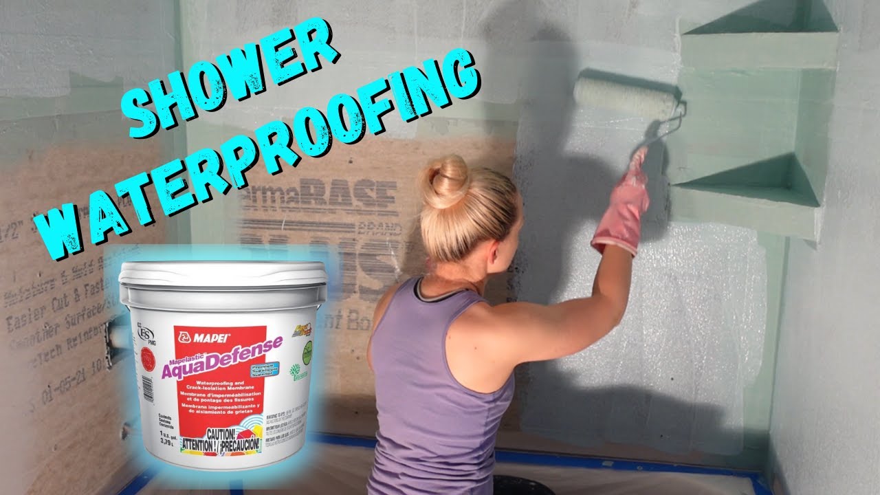 DIY Waterproofing Tub Shower Walls – Mapei AquaDefense (Mudroom ...