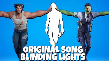 Blinding Lights Fortnite Dance, but with ORIGINAL Song (by The Weeknd)