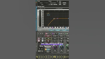 🎤 Quick Tip: Clean up your mixes with a high-pass filter on your vocals!