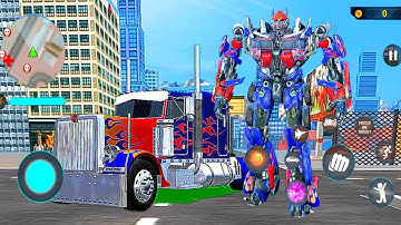 Transformers War of Robot: Optimus Prime Jet Robot Truck #2 | Android iOS Gameplay