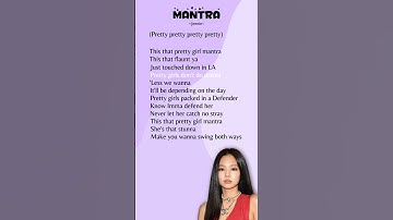 Thumbnail of Jennie - Mantra (Lyrics) #song #lyrics #mantra #jennie #blackpink