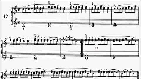 Con Brio Exam (CBE) Preliminary Czerny Op.599 No.17 and No.18 Sheet Music