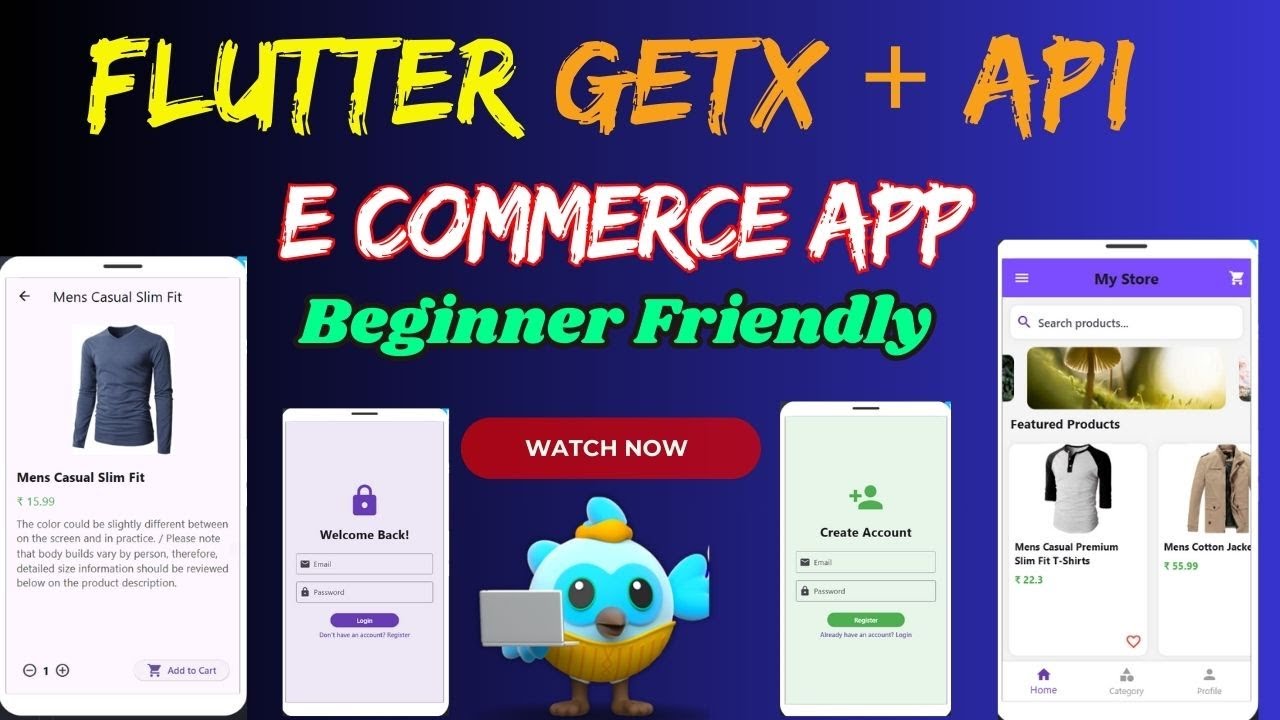 Build Your E-Commerce App with GetX in Flutter | Complete Intro - YouTube