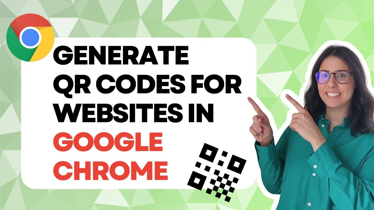 How to generate a QR Code for a website in Google Chrome - YouTube