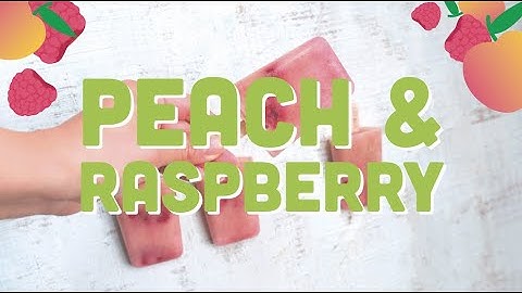 Peach Raspberry Ice Lolly Recipe