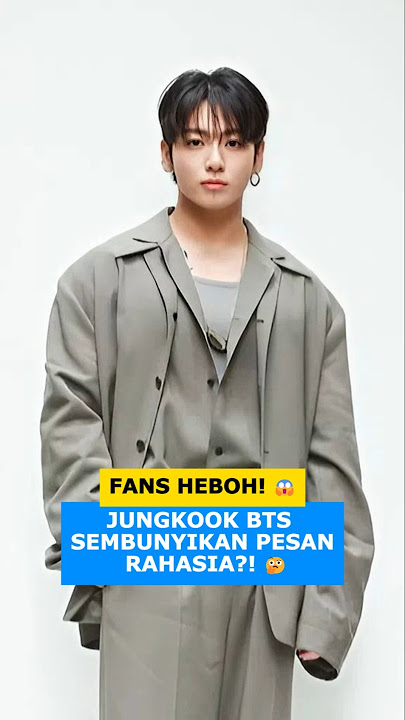 BTS's JUNGKOOK HIDES A SECRET MESSAGE #jungkook #armybts