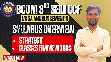 Everything You Need To Know | Bcom Sem 3 CCF | Mega Announcement | Calcutta University 2025