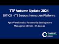 TTF Autumn Update 2024: ERTICO - ITS Europe