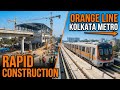 Rapid Construction Of Technopolis Metro Station | Kolkata Metro Orange Line