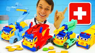 Автобус Гордон в Мегаклинике! 🚑😱 Что случилось? Игры в больничку для детей