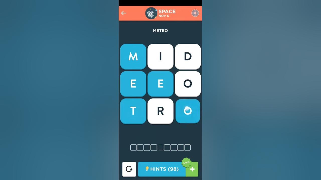 Wordbrain 2 Daily November 6 2022 Answers [SPACE] Wordbrain 2 Daily