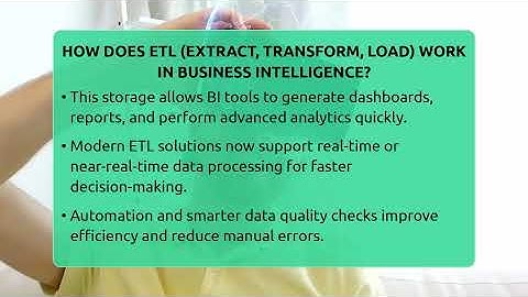 How Does ETL (Extract, Transform, Load) Work In Business Intelligence? - Talking Tech Trends