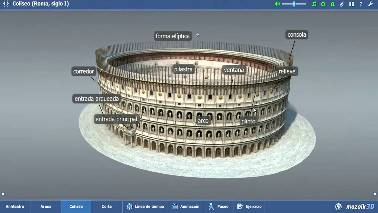 ¡GLADIADORES! Coliseo Romano en 3D con MozaWeb - YouTube