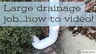 Surface Drainage - Gutter downspout Drainage Part 1 by B&B Drainage Solutions 9,281 views 6 years ago 10 minutes, 25 seconds