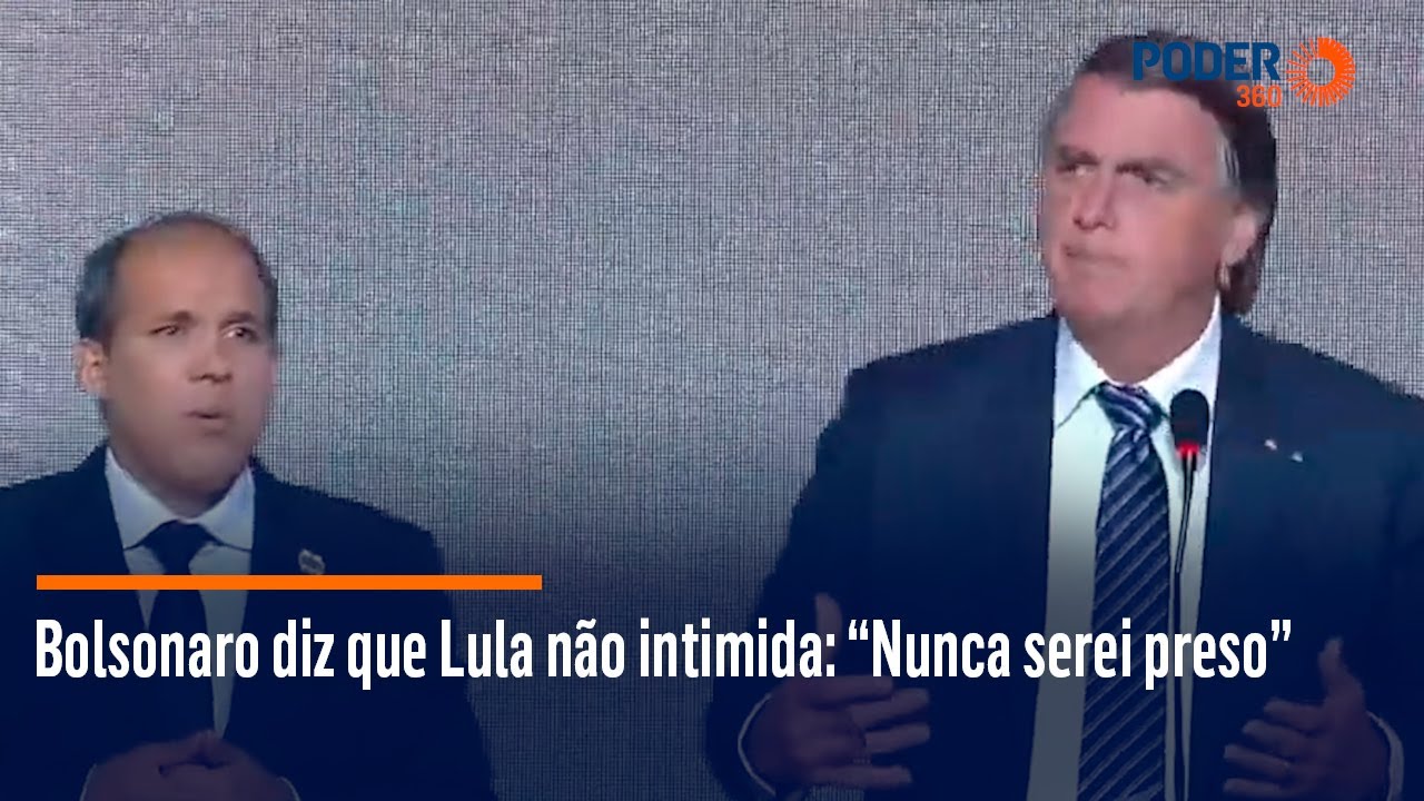 Bolsonaro diz que Lula não intimida: “Nunca serei preso”