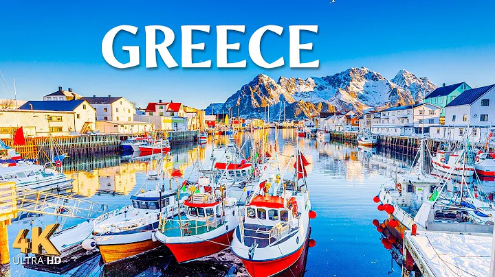 FLYING OVER GREECE (4K UHD) - Amazing Beautiful Nature Scenery with Relaxing Music for Stress Relief