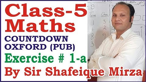 MATHS || CLASS FIVE (5) || EXERCISE # 1-a || OXFORD COUNTDOWN SERIES || LEARN MATH ONLINE || AGS