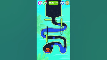 Save the Fish Challenge | Pull The Pin | Best Mobile Puzzle Game 2025 🔥| Ios android Gameplay #short