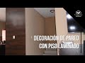 TC045 | Decoración de pared con piso laminado