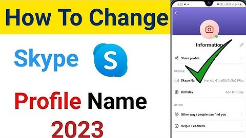 Skype name kaise change kare | how to change Skype id name 2023