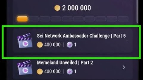 Sei Network Ambassador Challenge: Level Up to Crypto Fame! Part 5 | TapSwap Code Today