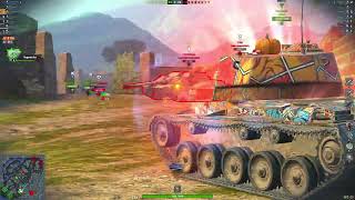 WoTB | Strv K replay - 17966 dmg - 9530 assist dmg - 4 kill (Big Boss mod)