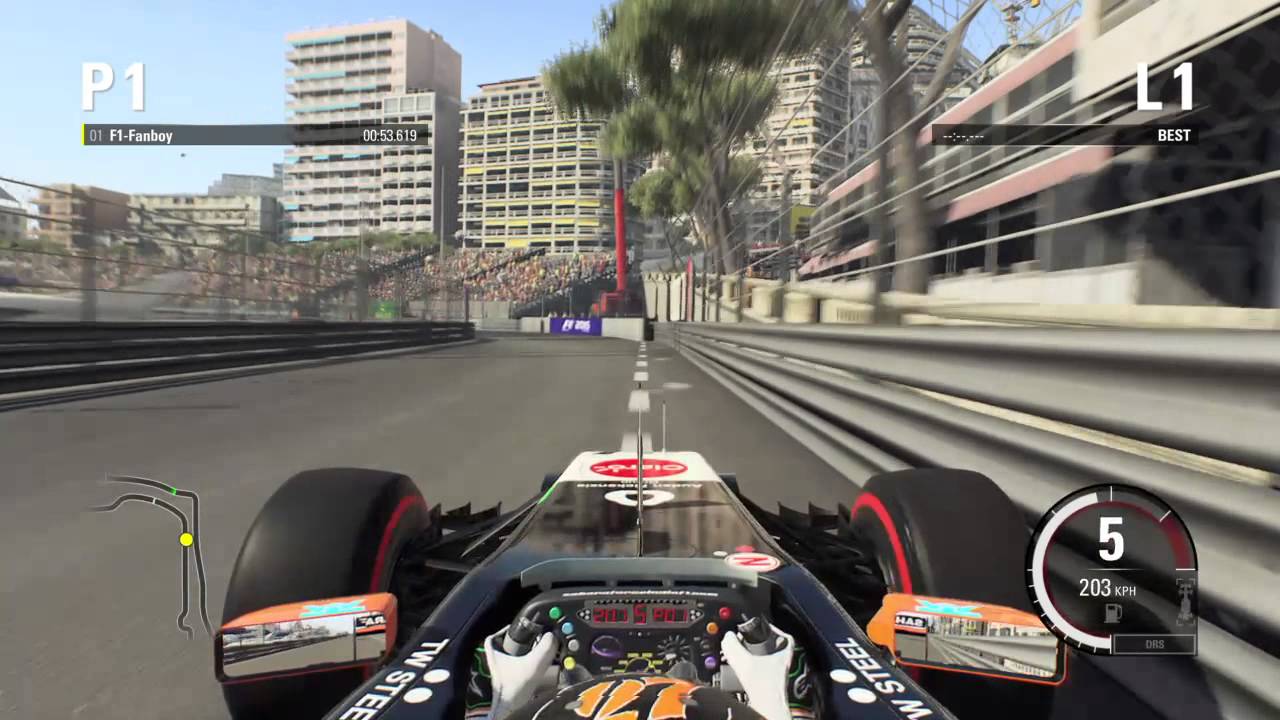 F1 2015 force india laps at monaco 2014