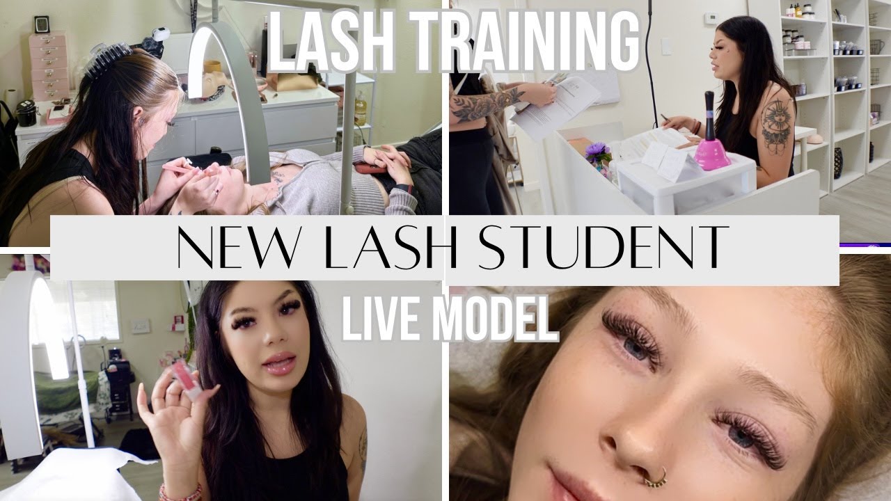 LASH TRAINING VLOG WITH LIVE MODEL - YouTube
