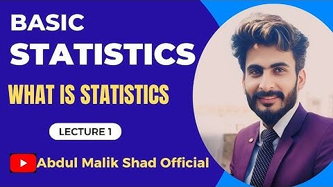 What is Statistics ? Easy definition of Statistics || Basic Statistics Lecture 1|| Urdu/Hindi