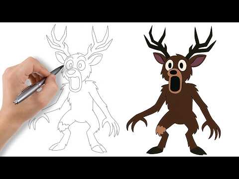 Easy Tutorial: Drawing the Deer from 99 Nights in the Forest