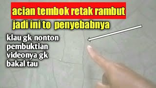 penyebab retak rambut pada  tembok.penyebab  retak rambut pada acian dinding tembok screenshot 5